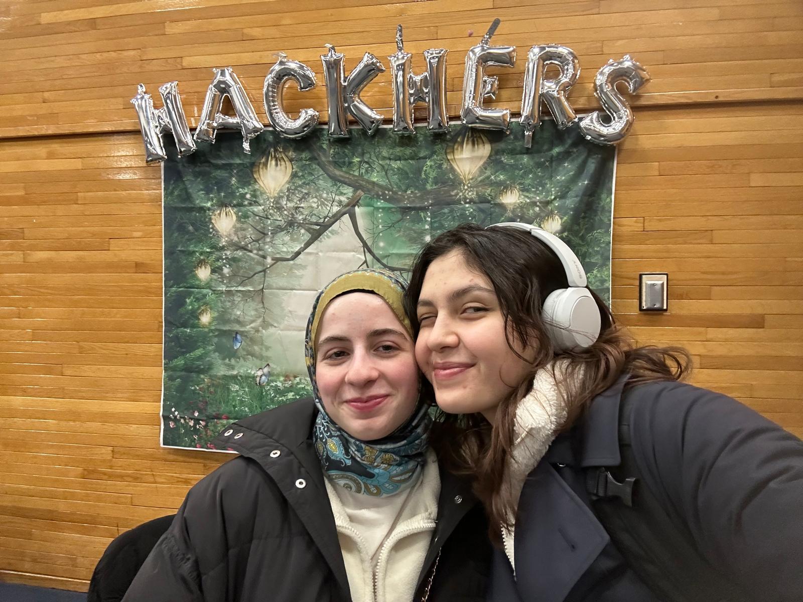 HackHERs photo booth selfie